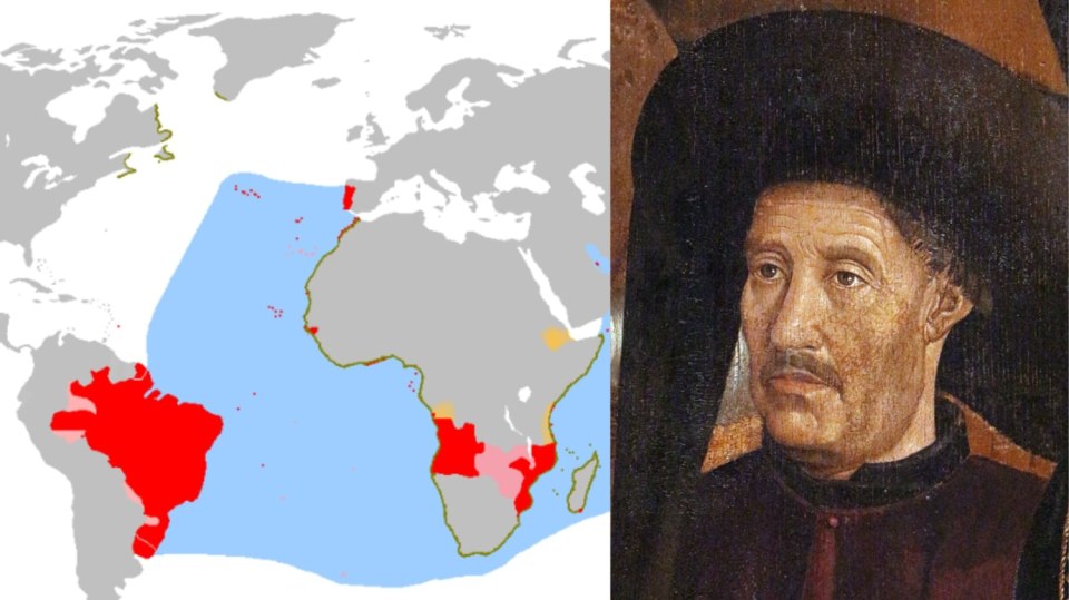 Portugalská koloniální říše a portrét Jindřicha Mořeplavce